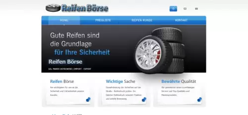 website design for tire sales and replacement