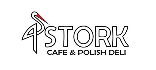 stork deli brand logo design